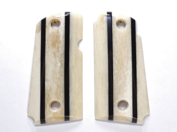 Laminated Genuine Buffalo horn and Giraffe Bone Kimber Micro 9 Grips