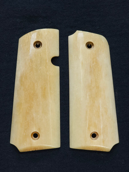 Genuine Giraffe Bone Rock Island 380 1911 (Baby Rock) Grips