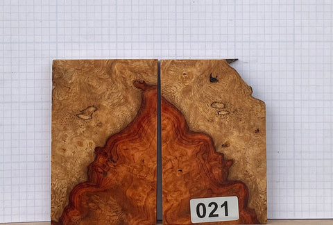 Amboyna Burl Custom scales #021