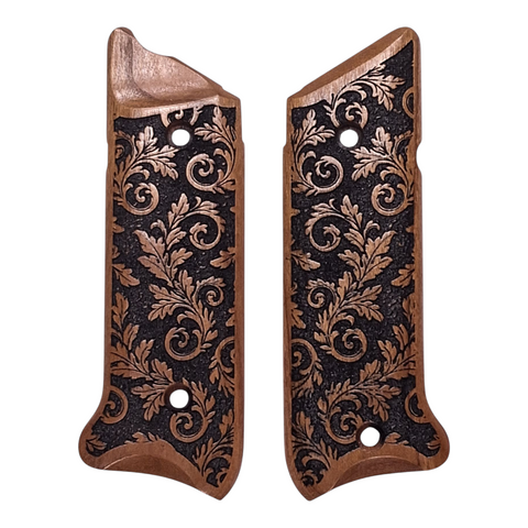 Cherry Inked Floral Scroll Ruger Mark IV Grips