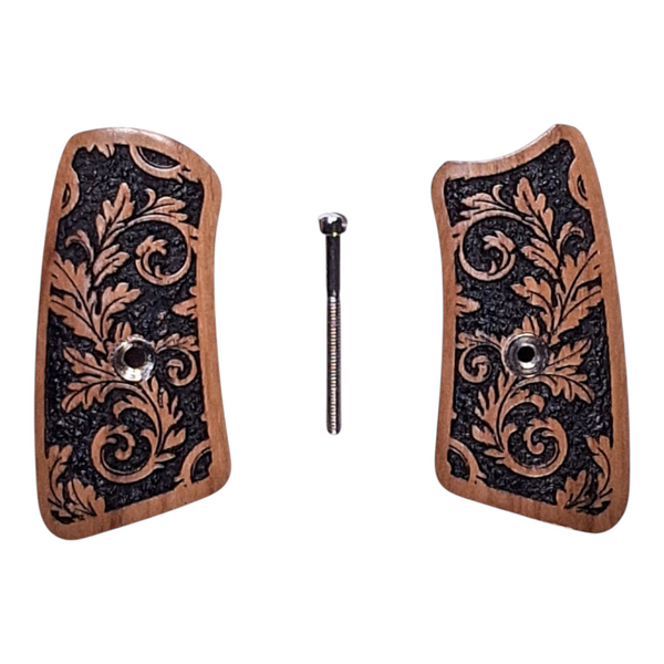 Cherry Inked Floral Ruger Sp101 Grip Inserts