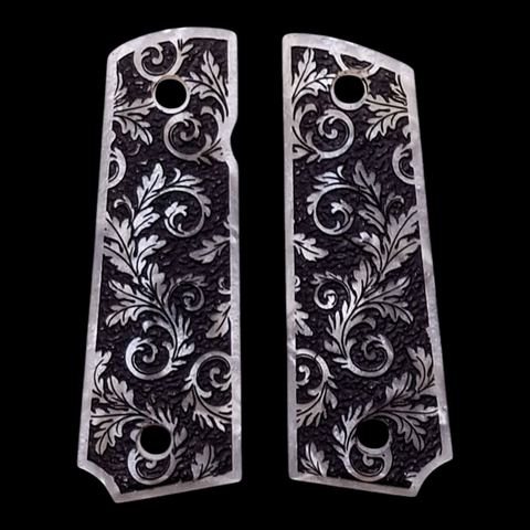 Pearl Floral Grips Compatible/Replacement for Browning 1911-22 1911-380 Grips