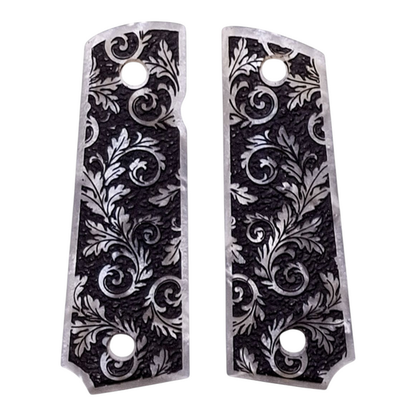 Pearl Floral Grips Compatible/Replacement for Browning 1911-22 1911-380 Grips