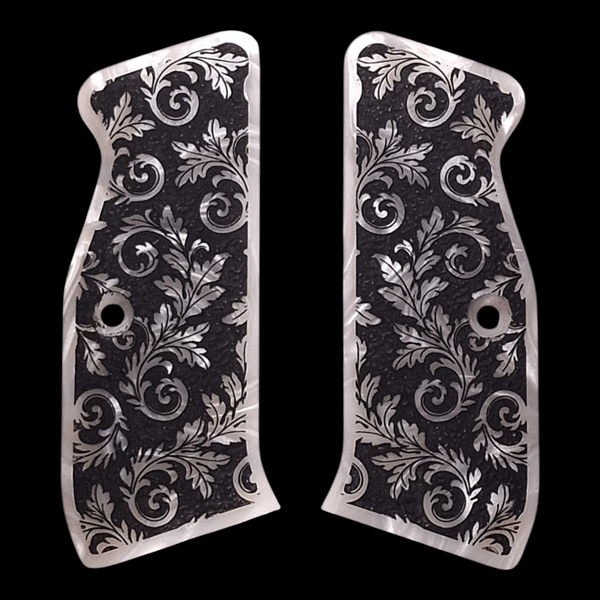 Pearl Floral Scroll CZ-75 Grips