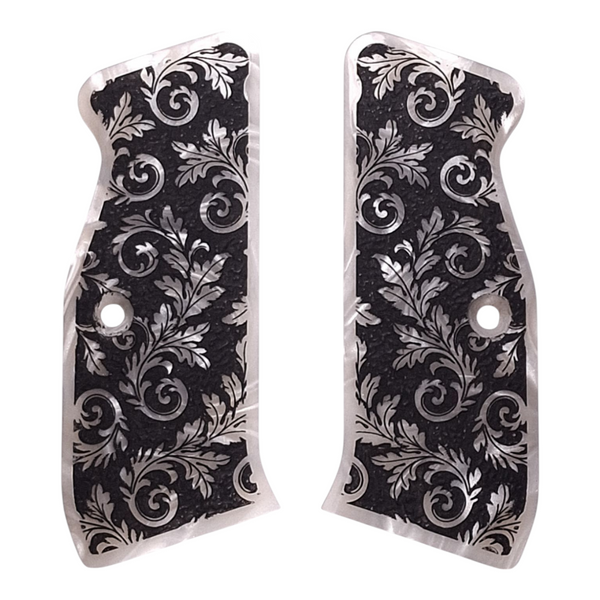 Pearl Floral Scroll CZ-75 Grips