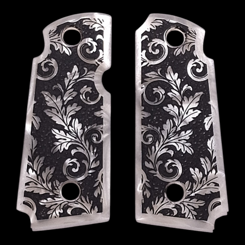 Pearl Floral Scroll Kimber Micro 380 Grips