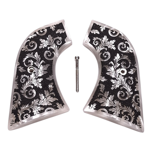 Pearl Floral Scroll Ruger New Vaquero Grips