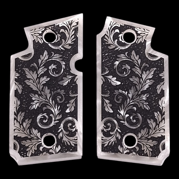 Pearl Floral Scroll Sig Sauer P938 Grips