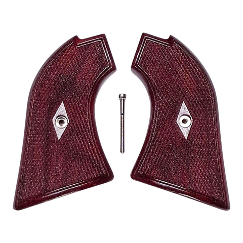 Rosewood Checkered Heritage Rough Rider Grips