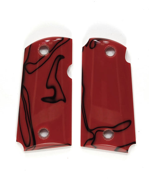 Red Kirinite Kimber Micro 9 Grips