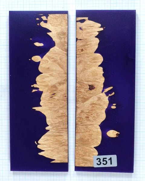 Purple & Maple Burl scales #351