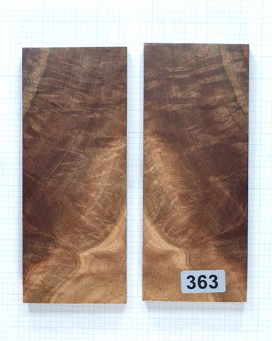 Figured Walnut Burl scales #363