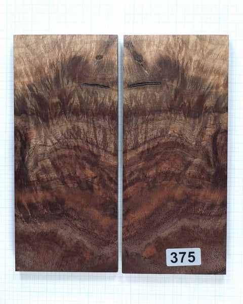 Figured Walnut Burl scales #375