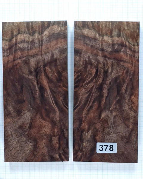 Figured Walnut Burl scales #378