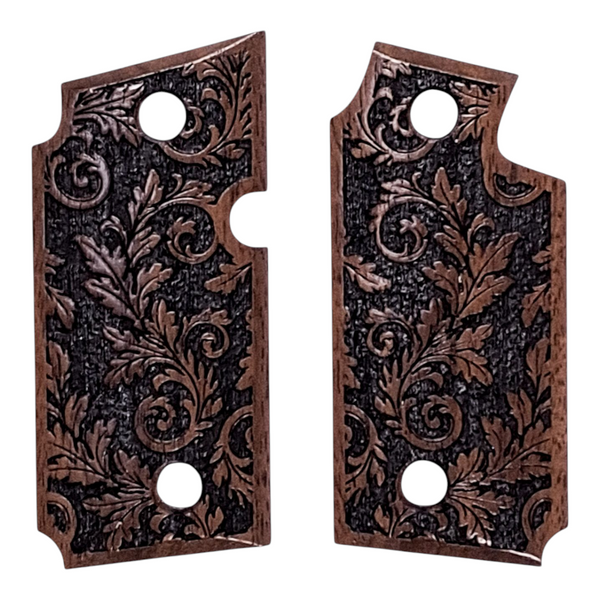 Walnut Inked Floral Sig Sauer P238 Grips