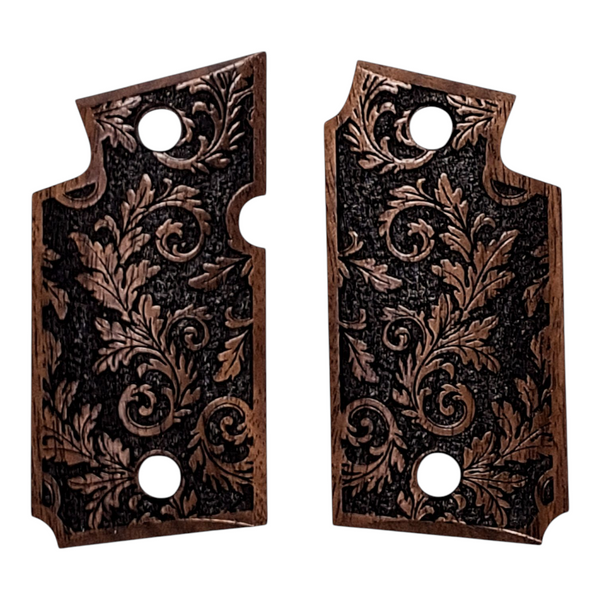 Walnut Inked Floral Sig Sauer P938 Grips