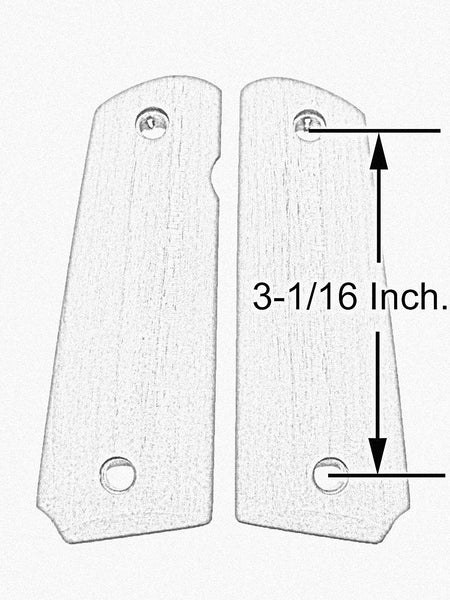 Dark Feathered Walnut 1911 Grips (Full Size)