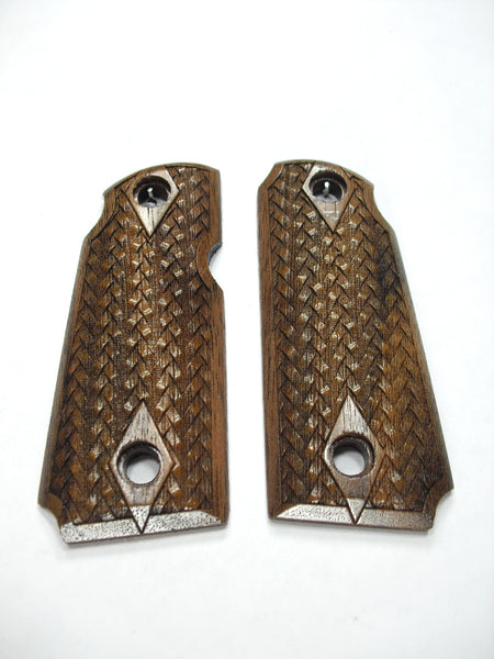 --Walnut Braided Weave Kimber Micro 380 Grips