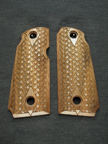 --Walnut Braided Weave Kimber Micro 380 Grips